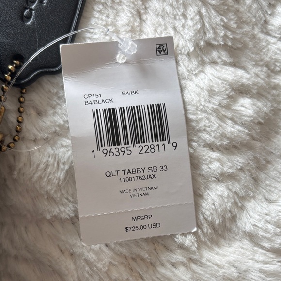 Coach Tabby 33 in Black and Gold - Picture 2 of 14